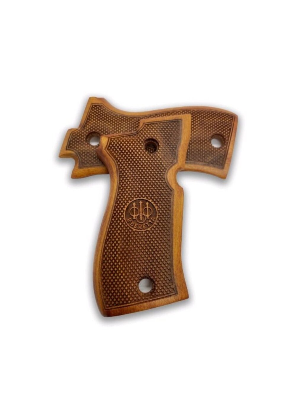 Beretta Pistol Wooden Grips by Zib Grips Precision Design Durable Authentic Look - Picture 4 of 5